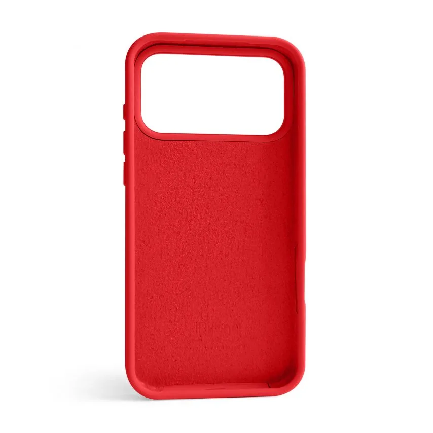 Чохол Silicone Case для Apple iPhone 17 Pro Max силіконовий червоний