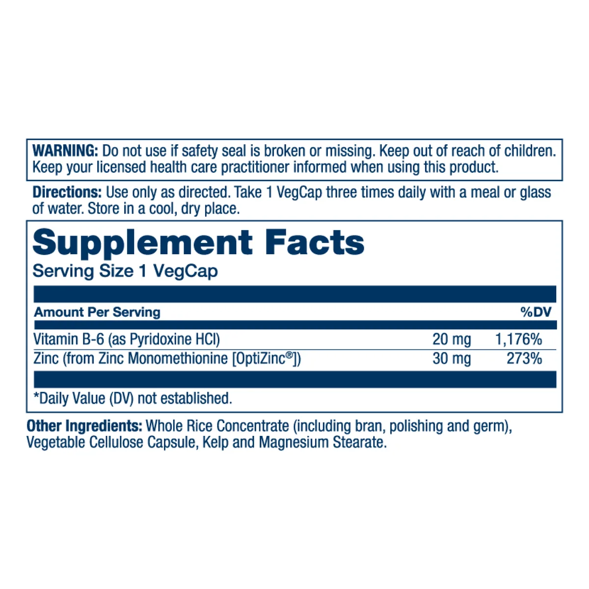 Solaray Opti Zinc 30mg 60 капсул Цинк монометіонін