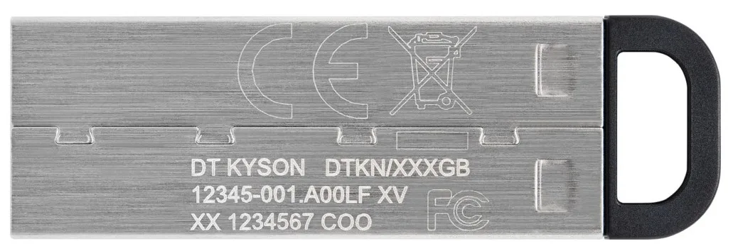 Флеш-накопичувач Kingston металевий 128 ГБ USB 3.2 сріблястий