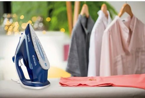 Праска з подачею пари Tefal 2500 Вт синя біла Durilium AirGlide 270 мл