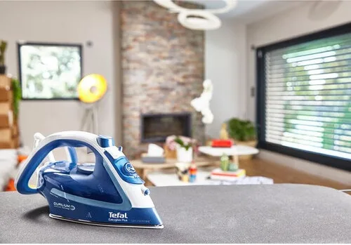 Праска з подачею пари Tefal 2500 Вт синя біла Durilium AirGlide 270 мл