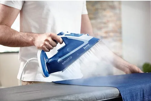 Праска з подачею пари Tefal 2500 Вт синя біла Durilium AirGlide 270 мл