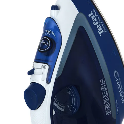 Праска з подачею пари Tefal 2500 Вт синя біла Durilium AirGlide 270 мл