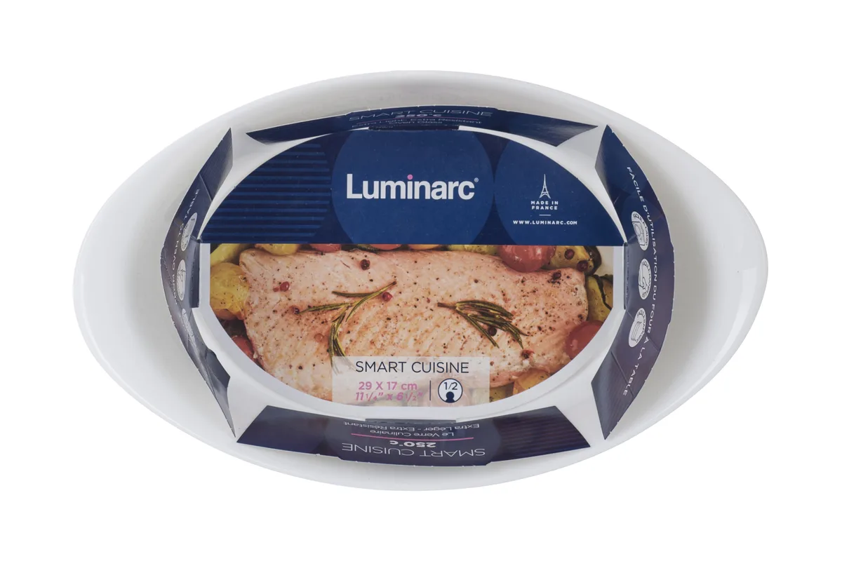 Форма для запікання Luminarc жаростійке опалове скло 29х17 см біла