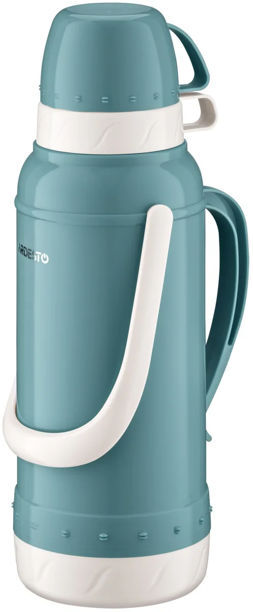 Термос ARDESTO Gemini Gourmet, 2 л, пластиковий, боросилікатне скло, синій.