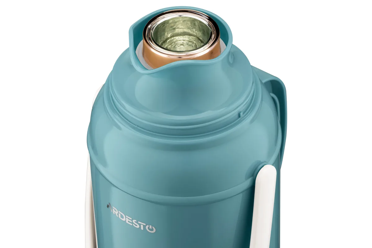 Термос ARDESTO Gemini Gourmet, 2 л, пластиковий, боросилікатне скло, синій.