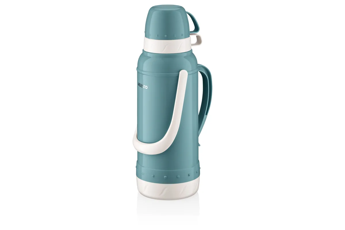 Термос ARDESTO Gemini Gourmet, 2 л, пластиковий, боросилікатне скло, синій.