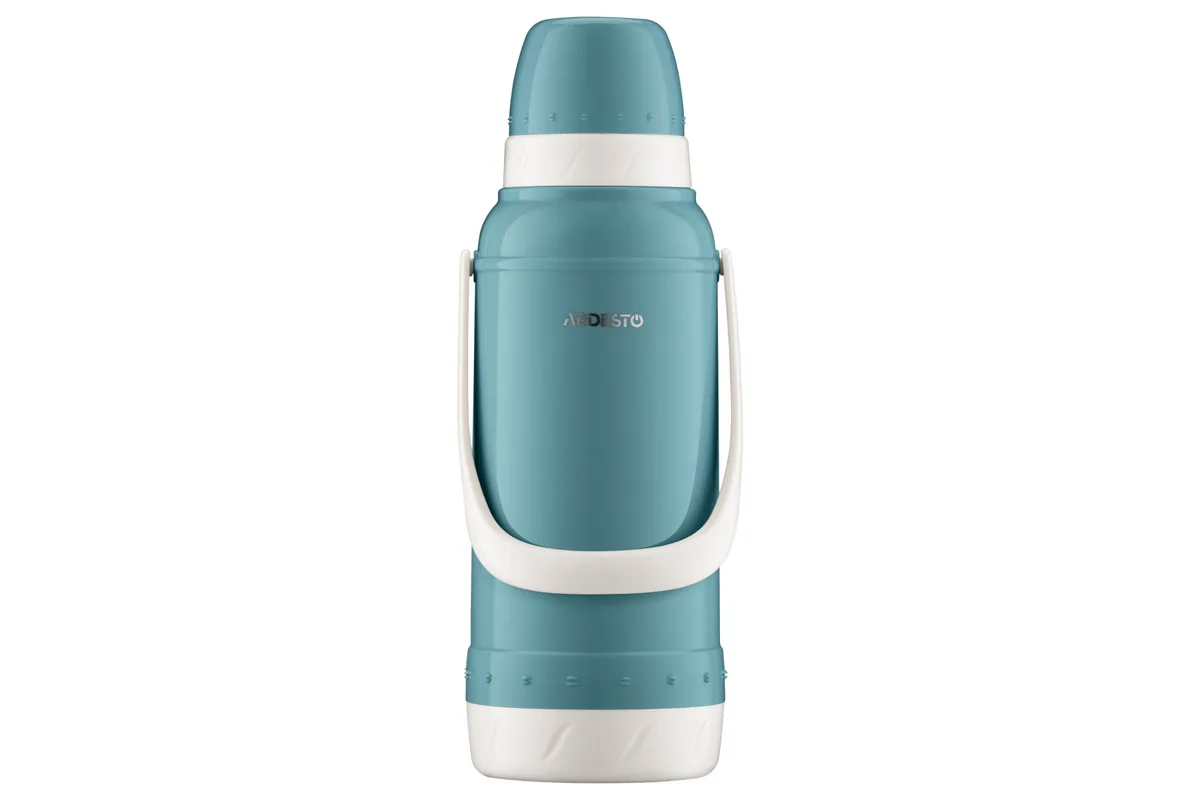 Термос ARDESTO Gemini Gourmet, 2 л, пластиковий, боросилікатне скло, синій.