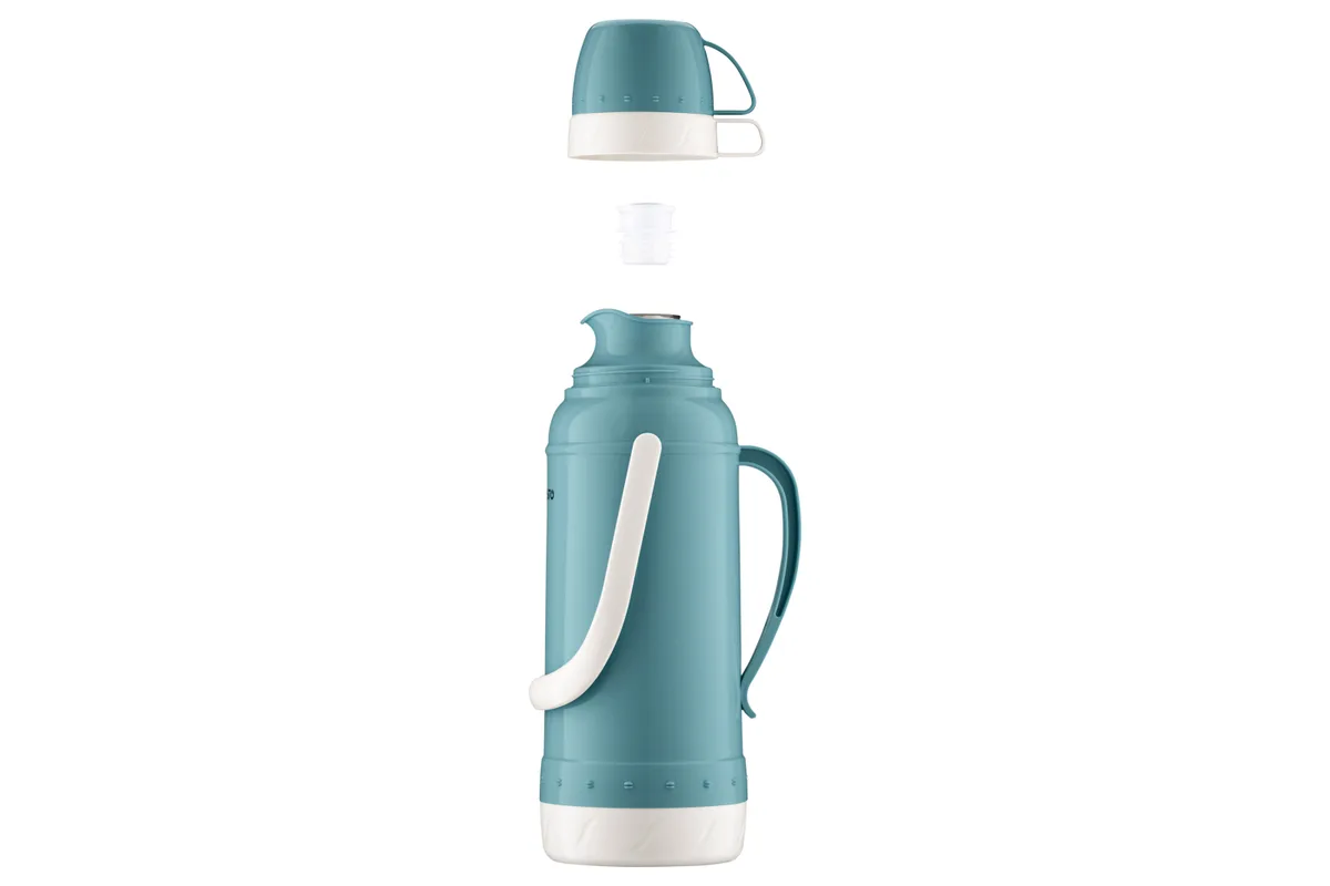 Термос ARDESTO Gemini Gourmet, 2 л, пластиковий, боросилікатне скло, синій.