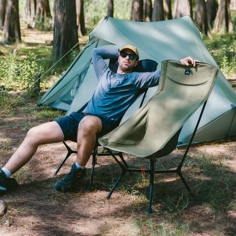Стілець складаний Naturehike алюміній L чорний 2 кг