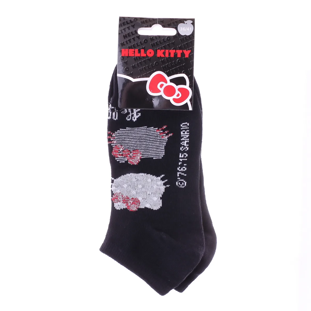 Шкарпетки HELLO KITTY 65% хлопок размер 36-41 черный