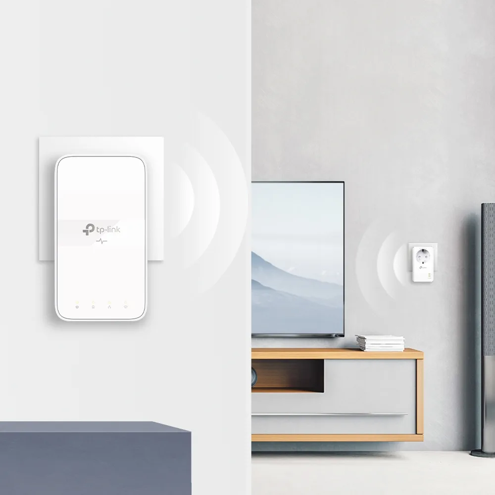Комплект Адаптерiв Powerline TP-LINK TL-WPA7617KIT AV1000, 1xGE, AC1200, (TL-WPA7617 1шт,  TL-PA7017P 1шт), MESH