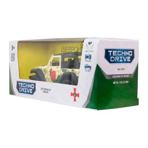 Автомобиль Jeep Wrangler Rubicon TechnoDrive игрушка для детей с открывающимися дверцами и функцией движения
