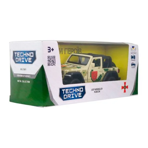 Автомобиль Jeep Wrangler Rubicon TechnoDrive игрушка для детей с открывающимися дверцами и функцией движения