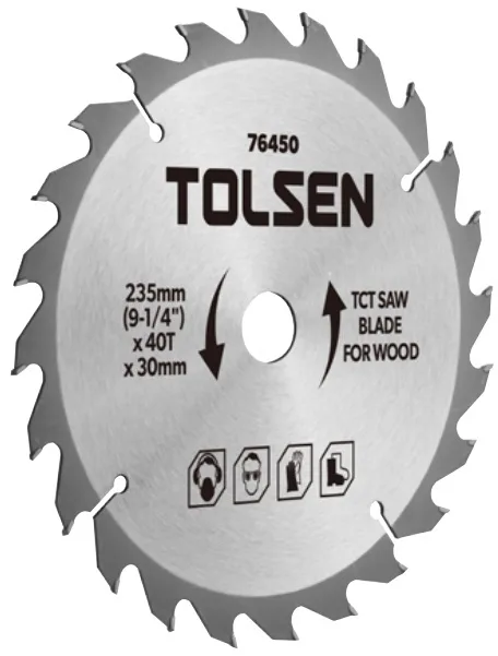 Пильний диск Tolsen для обробки дерева, 185х40 зубцівх30мм.