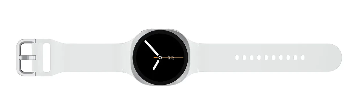 Смарт-часы Samsung Galaxy Watch 8 40мм (L320) 1.34", 438x438, sAMOLED, BT 5.3, NFC, 2/32ГБ, серебристый.