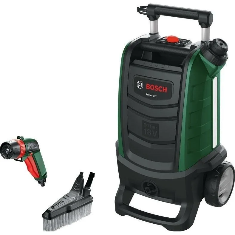 Акумуляторний мийник Bosch Fontus 18V, 20 бар, 386 л/год, 7.5 кг (без АКБ та ЗП)