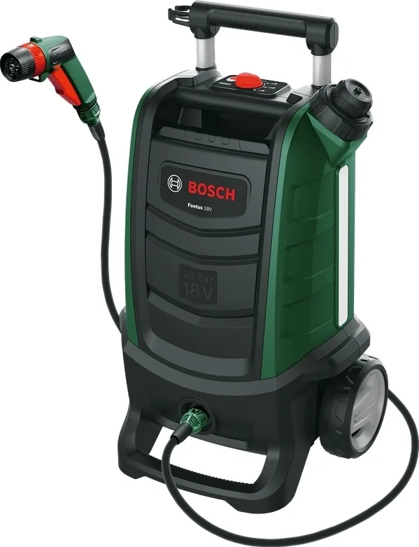 Акумуляторний мийник Bosch Fontus 18V, 20 бар, 386 л/год, 7.5 кг (без АКБ та ЗП)