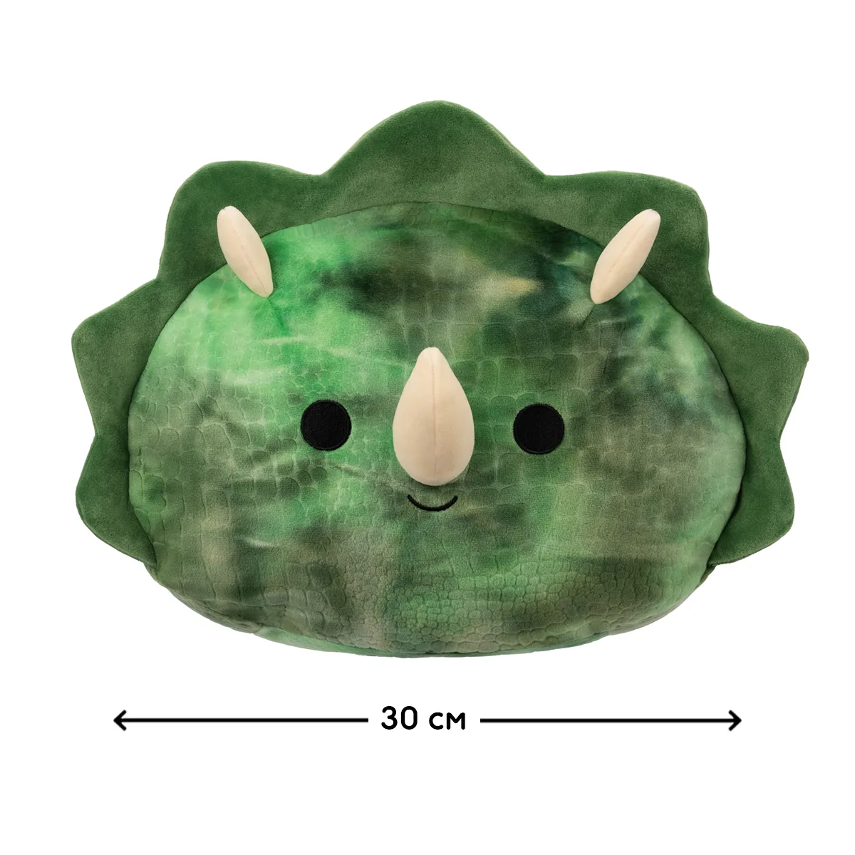 М'яка іграшка Squishmallows Трицератопс 30 см поліестер спандекс
