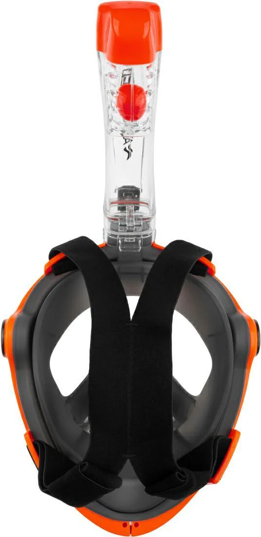Повнолицьова маска AQUA SPEED силікон S/M чорна помаранчева