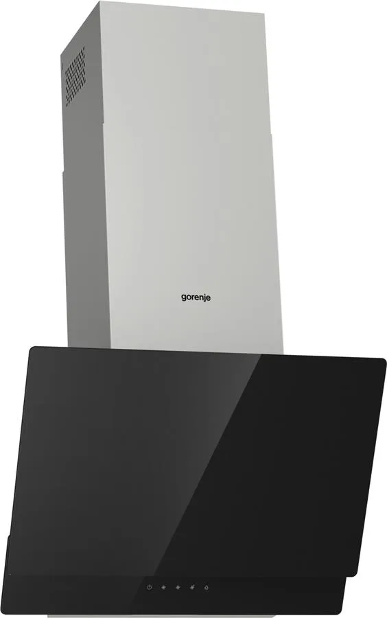 Витяжка Gorenje чорна 60 см 608 м³/год настінна вбудована