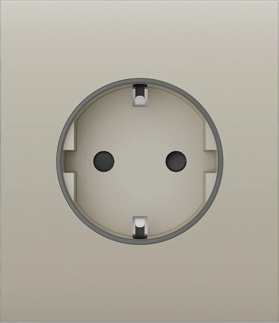 Центральна панель для вбудованої розетки Ajax CenterCover for Outlet Basic, ivory