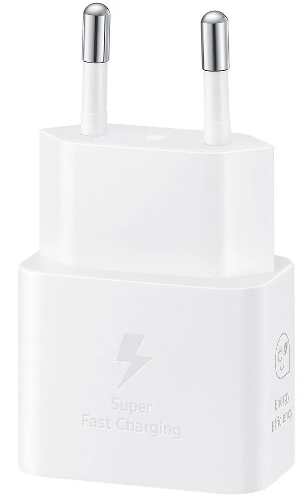 Мережевий зарядний пристрій Samsung 25 Вт USB Type-C 38х66,9х22 мм Білий