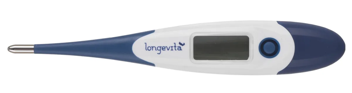 Електронний термометр Longevita водостійкий гнучкий 165х20х55 мм