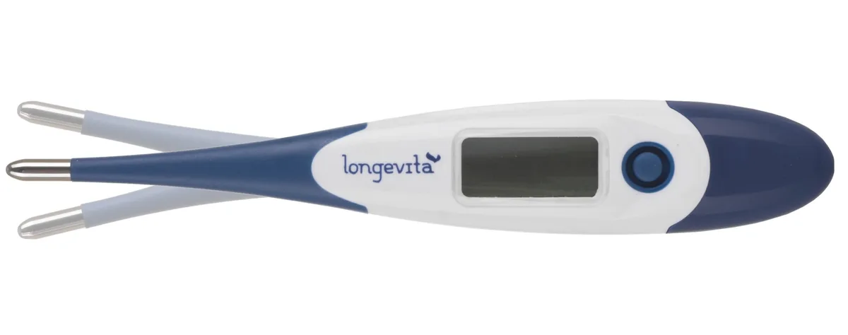 Електронний термометр Longevita водостійкий гнучкий 165х20х55 мм