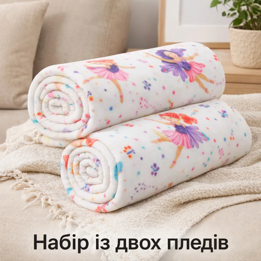 Набір пледів Love You фліс 150x200 см різнокольоровий