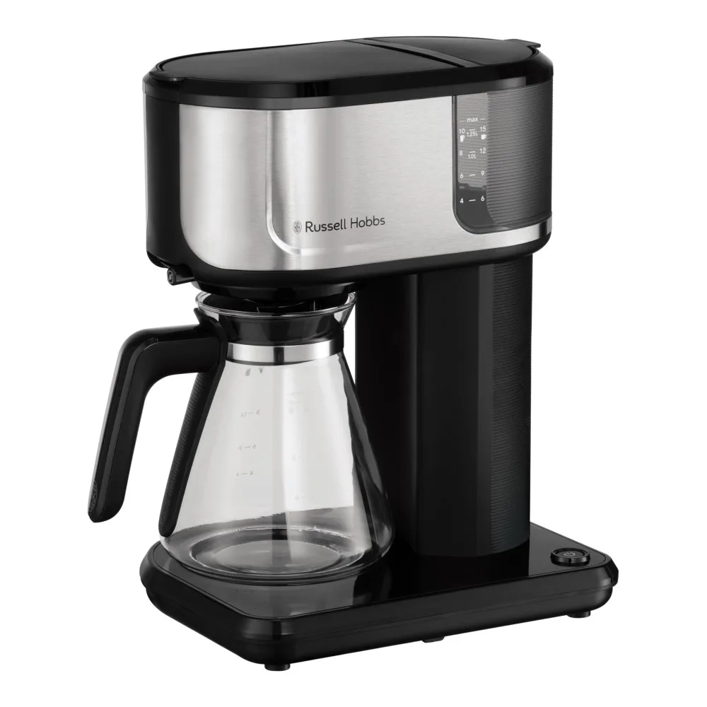 Кавоварка Russell Hobbs 1,25л чорна срібна мелена 10 чашок