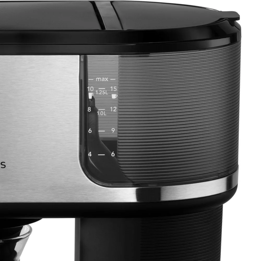 Кавоварка Russell Hobbs 1,25л чорна срібна мелена 10 чашок