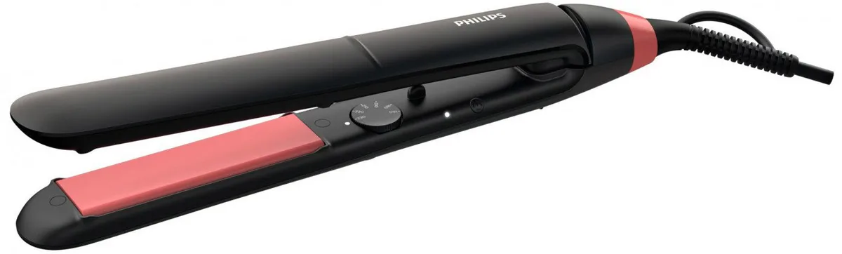Випрямляч волосся Philips керамічний 6 режимів 160-230°C чорний і рожевий