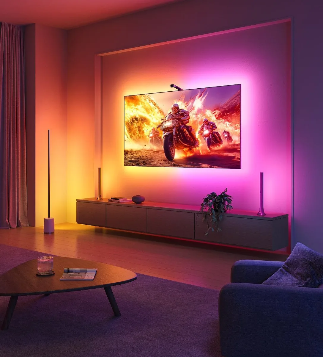 Набір адаптивного підсвічування Govee H6097 TV Backlight 3 Lite 40-50', RGBICW, WI-FI/Bluetooth, чорний
