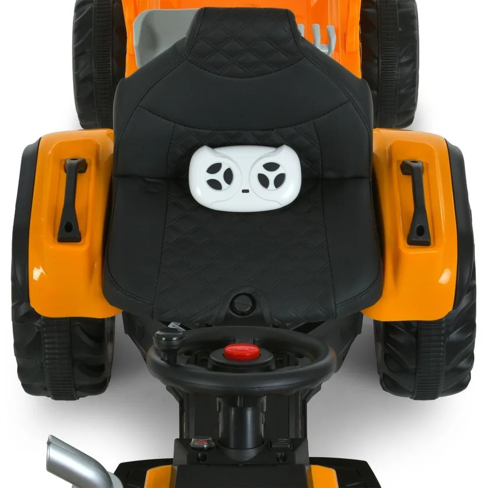 Дитячий електромобіль трактор Bambi Racer екокожа 83х52х56 см червоний