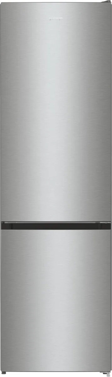 Холодильник Gorenje NRK6202EXL4 з нижньою морозильною камерою, 2 двері, об'ємом 235(96)л, клас енергоспоживання А++, технологія No