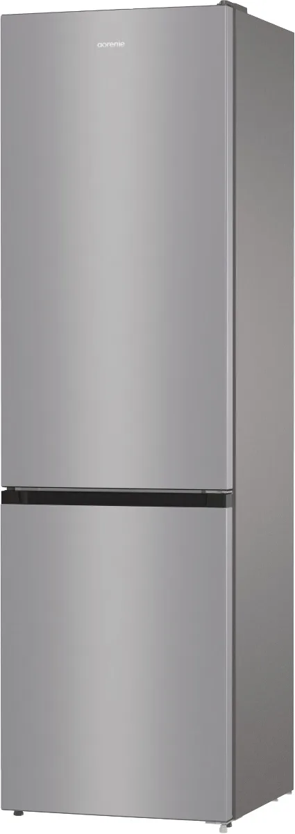 Холодильник Gorenje NRK6202EXL4 з нижньою морозильною камерою, 2 двері, об'ємом 235(96)л, клас енергоспоживання А++, технологія No