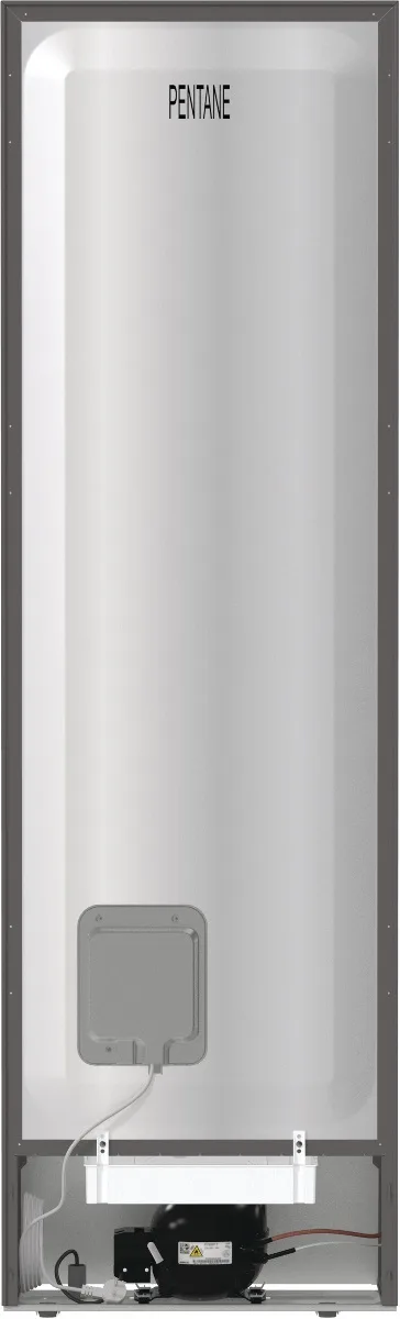 Холодильник Gorenje NRK6202EXL4 з нижньою морозильною камерою, 2 двері, об'ємом 235(96)л, клас енергоспоживання А++, технологія No