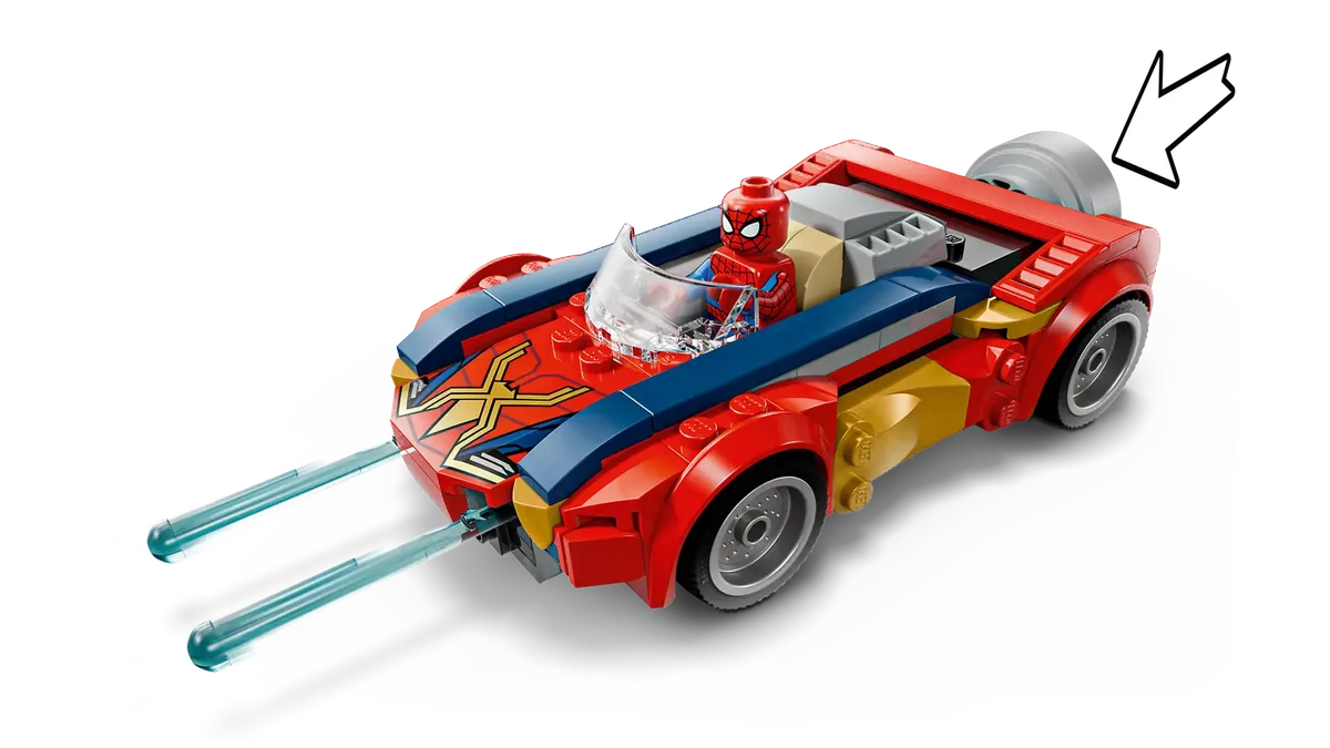 Конструктор LEGO Super Heroes Автомобіль Людини-павука vs. Отруєний Росомаха