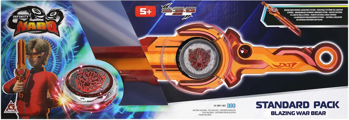 Дзиґа Infinity Nado VI Standard Pack Палаючий Бойовий Ведмідь (Blazing War Bear)