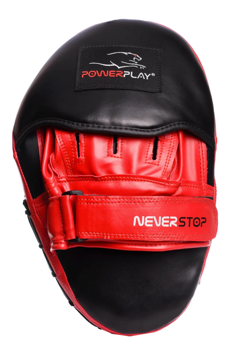 Лапи боксерські Active Point PU 29х19 см Чорно-Червоні