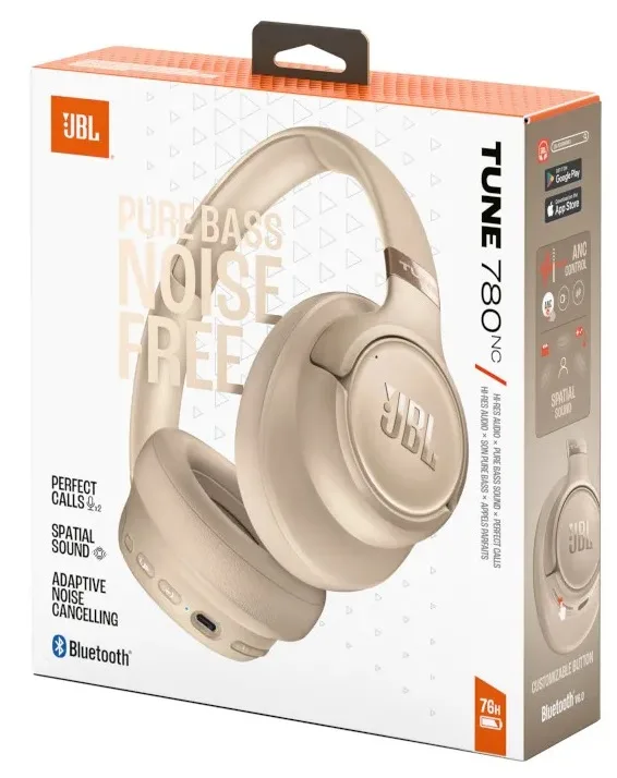 Гарнітура JBL Бежеві накладні бездротові 40 мм 32 Ом