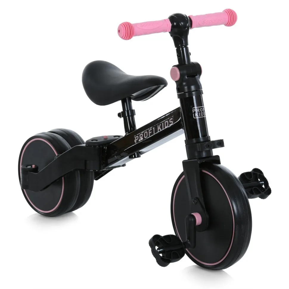 Дитячий велосипед-беговел PROFI KIDS сталь 10 дюймів рожевий
