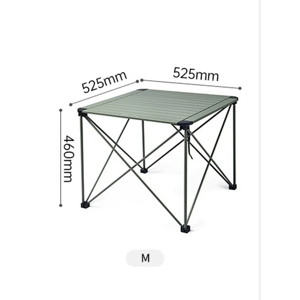 Складаний стіл Naturehike алюміній 525х525х460 мм сірий
