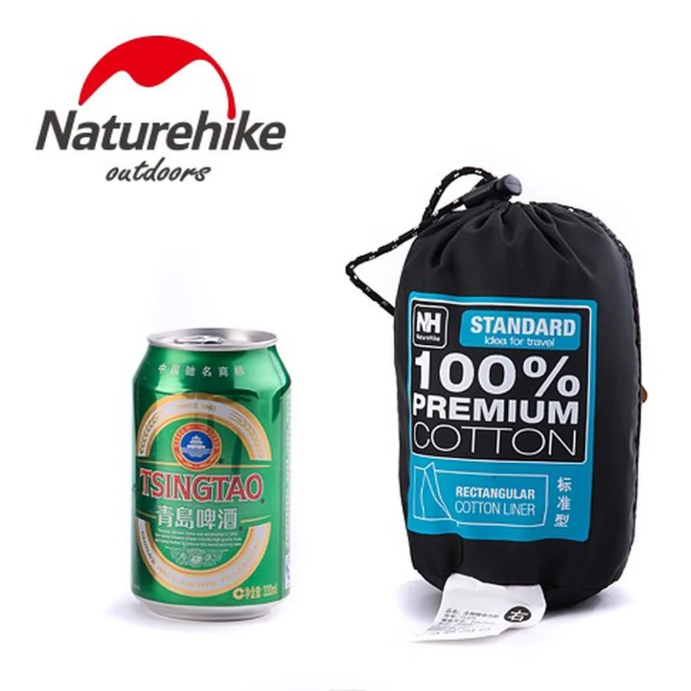 Підкладка для спального мішка Naturehike бавовна 210х75 см синя