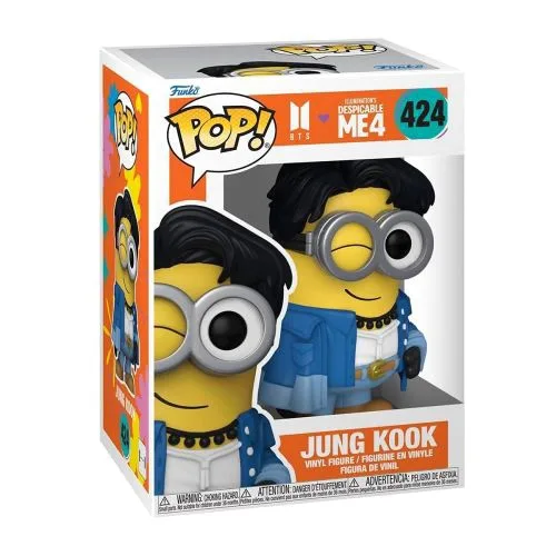 Ігрова фігурка Funko POP Minions x BTS Джонгук для колекції шанувальників K-pop.