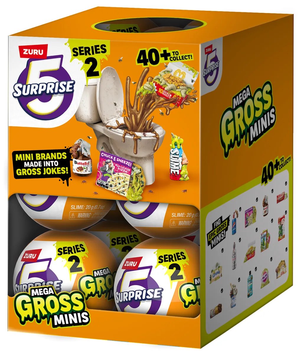 Игровой набор Zuru Mega Gross Minis Фигурки-сюрприз со слаймом 20г Пластик 36 фигурок