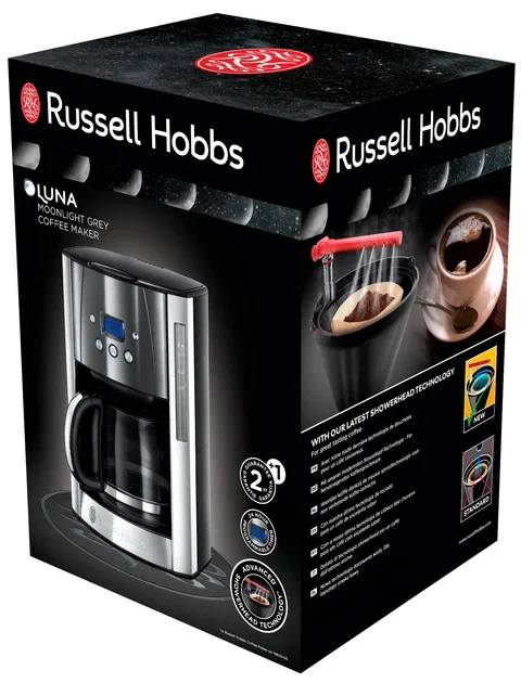 Кавоварка Russell Hobbs крапельна 1000 Вт пластикова 22х34,2х22,7 см нержавіюча сталь чорна
