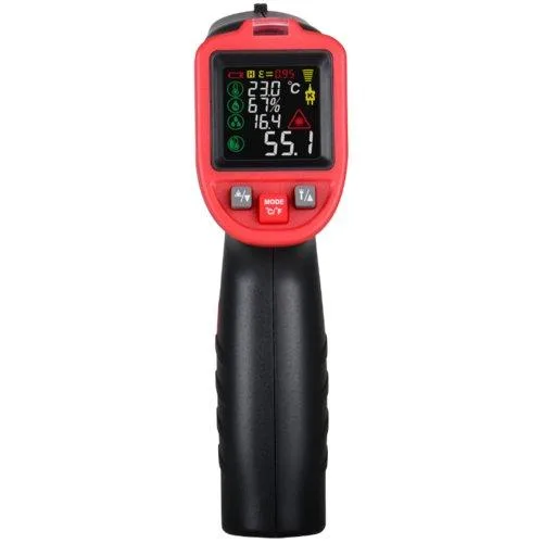 Пірометр інфрачервоний Wintact WT323E -50-1050 °C кольоровий дисплей термопара К-типу