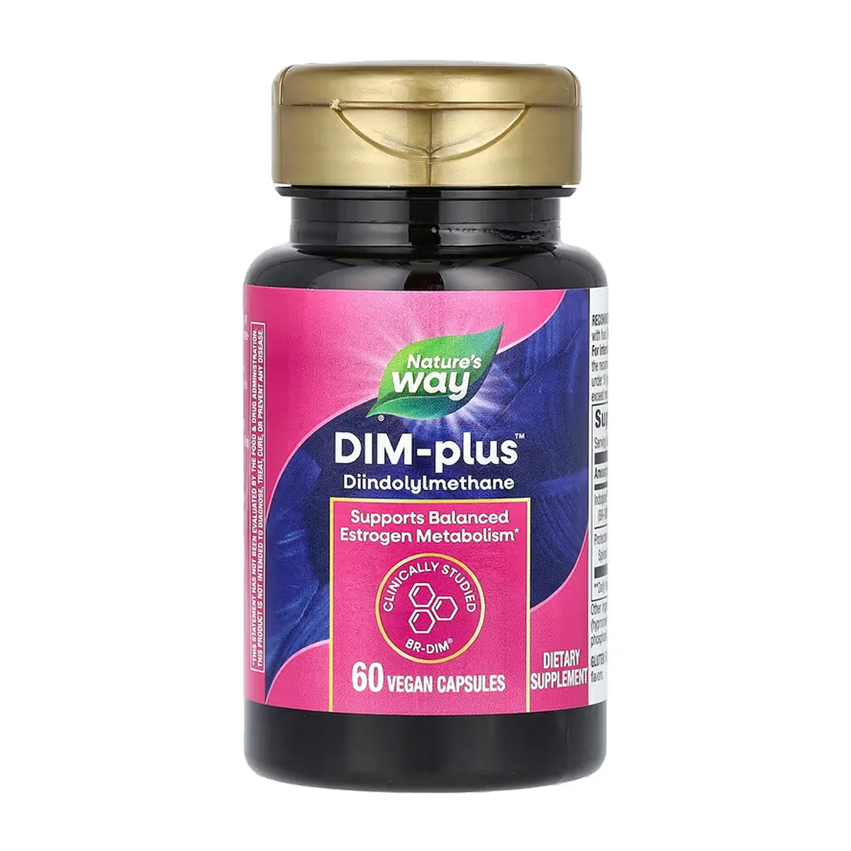 DIM-plus Nature's Way веганские капсулы 60 шт для сбалансированного метаболизма эстрогена